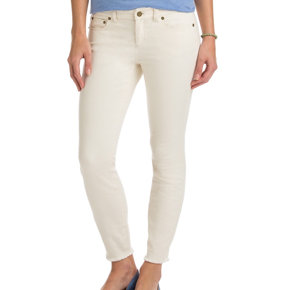 Vineyard Vines Raw Hem 5 Pocket Skinny Denim